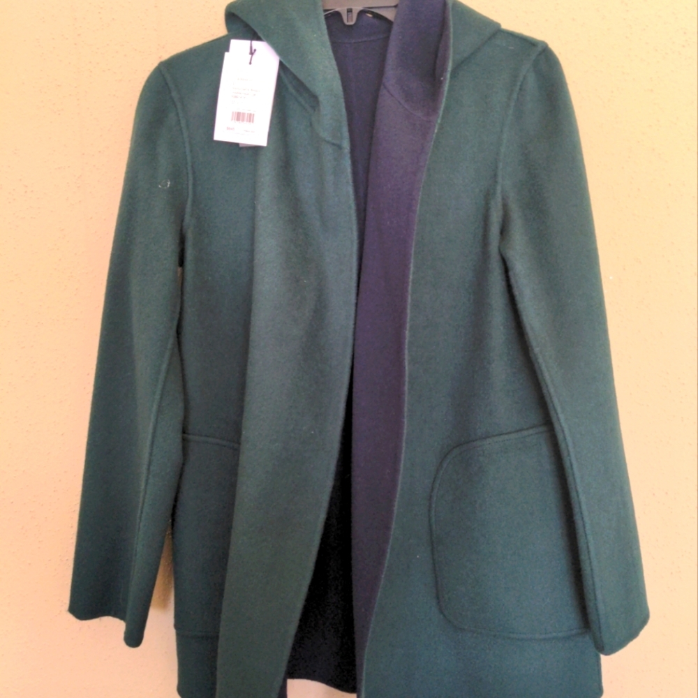 Theory CRANBERRY Clairene Jacket in Double-Face Wool SZ S NWT $645